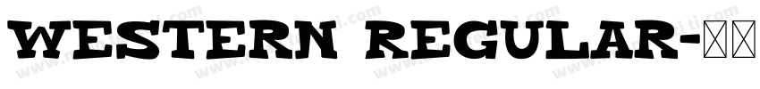 Western Regular字体转换